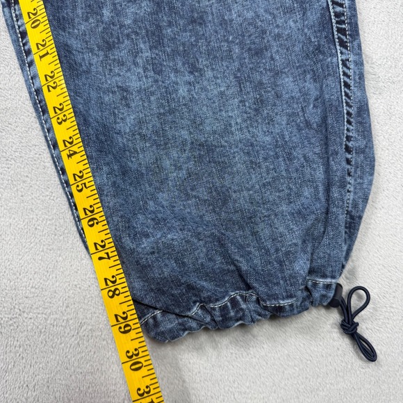 True Religion Women's Jessie Super Baggy Cargo Big T Jeans Blue‎ Size 25 - Picture 9 of 14